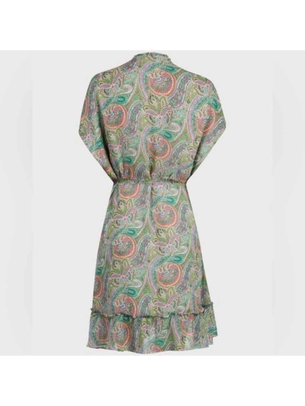 4 All Saints Zini Shahmina Green Dress - Picture 6 of 14